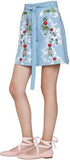 Embroidered Cotton Mini Skirt - DESIGNER INSPIRED FASHIONS