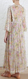 'Valour' Floral-Print Silk-Crepon Dress - DESIGNER INSPIRED FASHIONS