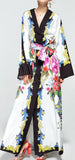 Floral & Vase Printed Robe-Dress
