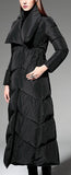 High-Collar Wrap Down Coat - (Red, Green,Black) - DESIGNER INSPIRED FASHIONS