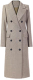 Houndstooth Double-Breasted Coat