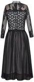 Black Lace and Macrame Dress