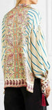 Tassel Printed Twill Blouse
