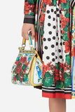 Sicily Floral Bag in Printed Dauphine Leather