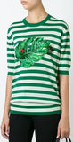 Banana Leaf Patch Knit Top - DESIGNER INSPIRED FASHIONS