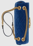 GG Marmont Medium Velvet Crossbody Bag - Black, Pink or Blue