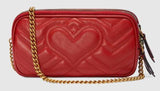GG Marmont Mini Chain Bag - Dusty Pink, Red, Black