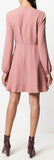 Bow Detail Long-Sleeved Dress, Pink
