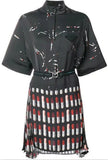 Belted Lipstick Dress