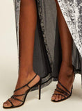 'Lynn' 100 Crystal-Embellished Suede Sandals | DESIGNER INSPIRED FASHIONS