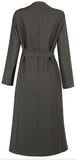 Bead-Embellished Mid-Calf Coat