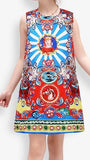 'Carretto' Print Jacket & Dress Set - DESIGNER INSPIRED FASHIONS
