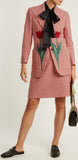 Embroidered Blazer & Mini Skirt Set