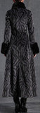 *Limited Stock* Long Print Faux-Fur Coat