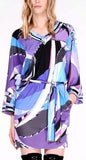 Printed Jersey Silk Shirt-Dress Coverup - DESIGNER INSPIRED FASHIONS