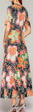 Long Floral Print Dress