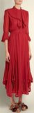 Ruffle-Trimmed Handkerchief-Hem Dress