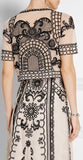 'Delphia' Embroidered Cropped Tulle Top & Long Organza Skirt Set - DESIGNER INSPIRED FASHIONS