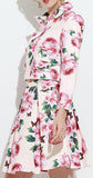 Floral Printed Double-Breasted Jacket & Skirt Set