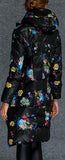 Floral Print Puffer Down Coat