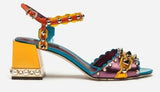 Multi Metallic Studded Sandals