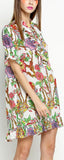 Floral Print Ruffle Mini Dress