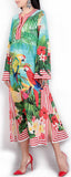 Tropical Printed Kaftan Dress