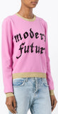 'Modern Future' Sequin Embroidery Sweater