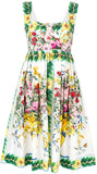 Bouquet Printed Dress - DESIGNER INSPIRED FASHIONS