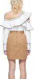 Frill Shirt, White - DESIGNER INSPIRED FASHIONS