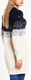 Asymmetric Long Wool Knit Sweater - DESIGNER INSPIRED FASHIONS