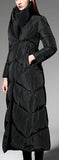 High-Collar Wrap Down Coat - (Red, Green,Black) - DESIGNER INSPIRED FASHIONS