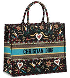 Embroidered Canvas Book Tote Bag | DESIGNER INSPIRED FASHIONS