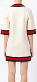 'GG Web Cricket' Dress, White - DESIGNER INSPIRED FASHIONS