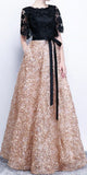 Floral Appliques Gown