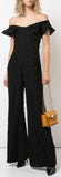 'Edlyn' Off-the-Shoulder Jumpsuit, Black