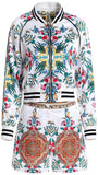 Printed Bomber Jacket and Short Set