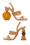 Bahia Leather Sandals - Beige or Black