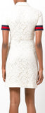 'GG Web Trim' Lace Shirt Dress - DESIGNER INSPIRED FASHIONS