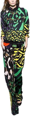 Mixed Print Top & Pant set in Multicolor - DESIGNER INSPIRED FASHIONS
