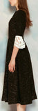 Butterfly-Trim-Cutout Dress - DESIGNER INSPIRED FASHIONS