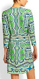 Jersey Silk Tunic Dress in Green - DESIGNER INSPIRED FASHIONS