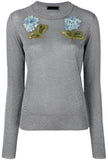 Floral Appliqu̩ Lurex Jumper