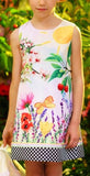 Garden Printed Dress - DESIGNER INSPIRED FASHIONS