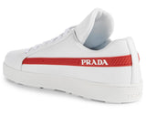 Leather Sneakers with Logo Stripe | DESIGNER INSPIRED FASHIONS