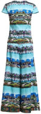 Postcard Print Top & Pant Set - DESIGNER INSPIRED FASHIONS