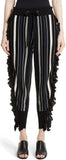 Striped Ruffle Pants - DESIGNER INSPIRED FASHIONS