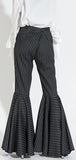 Pinstripe Bell-Bottom Pants