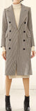 Houndstooth Double-Breasted Coat