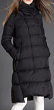 Hooded Black Puffer Down Coat